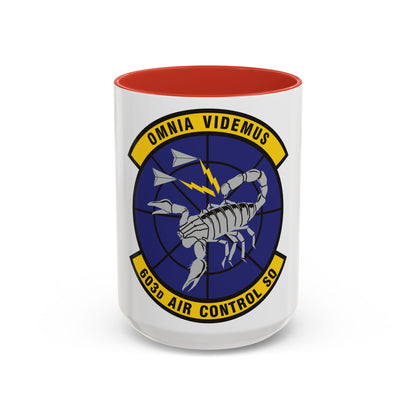 603d Air Control Squadron (U.S. Air Force) Accent Coffee Mug