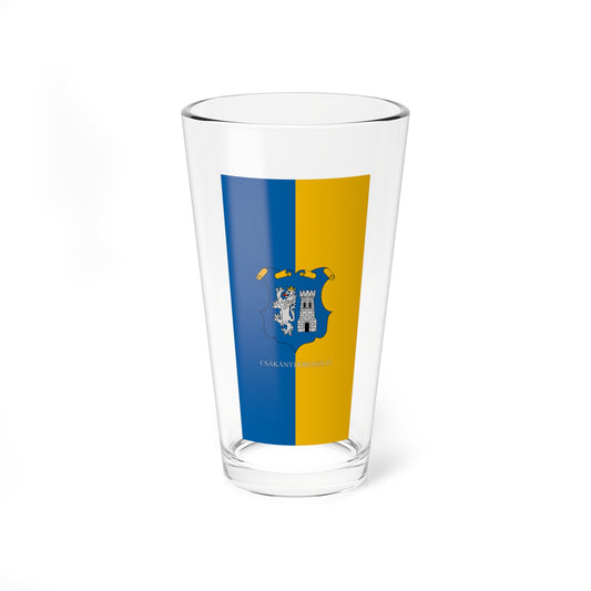 Flag of Csakanydoroszlo (Hungary) Pint Glass 16oz