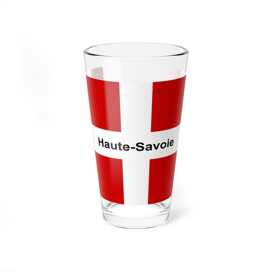 Unofficial Flag of Haute-Savoie (France) Pint Glass 16oz