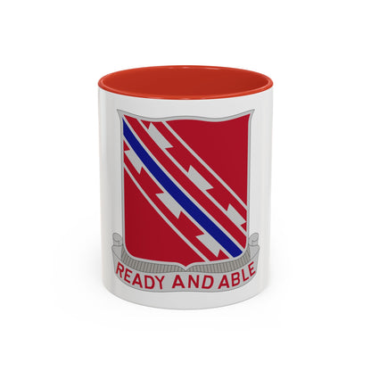 411 Engineer Battalion (U.S. Army) Accent Coffee Mug