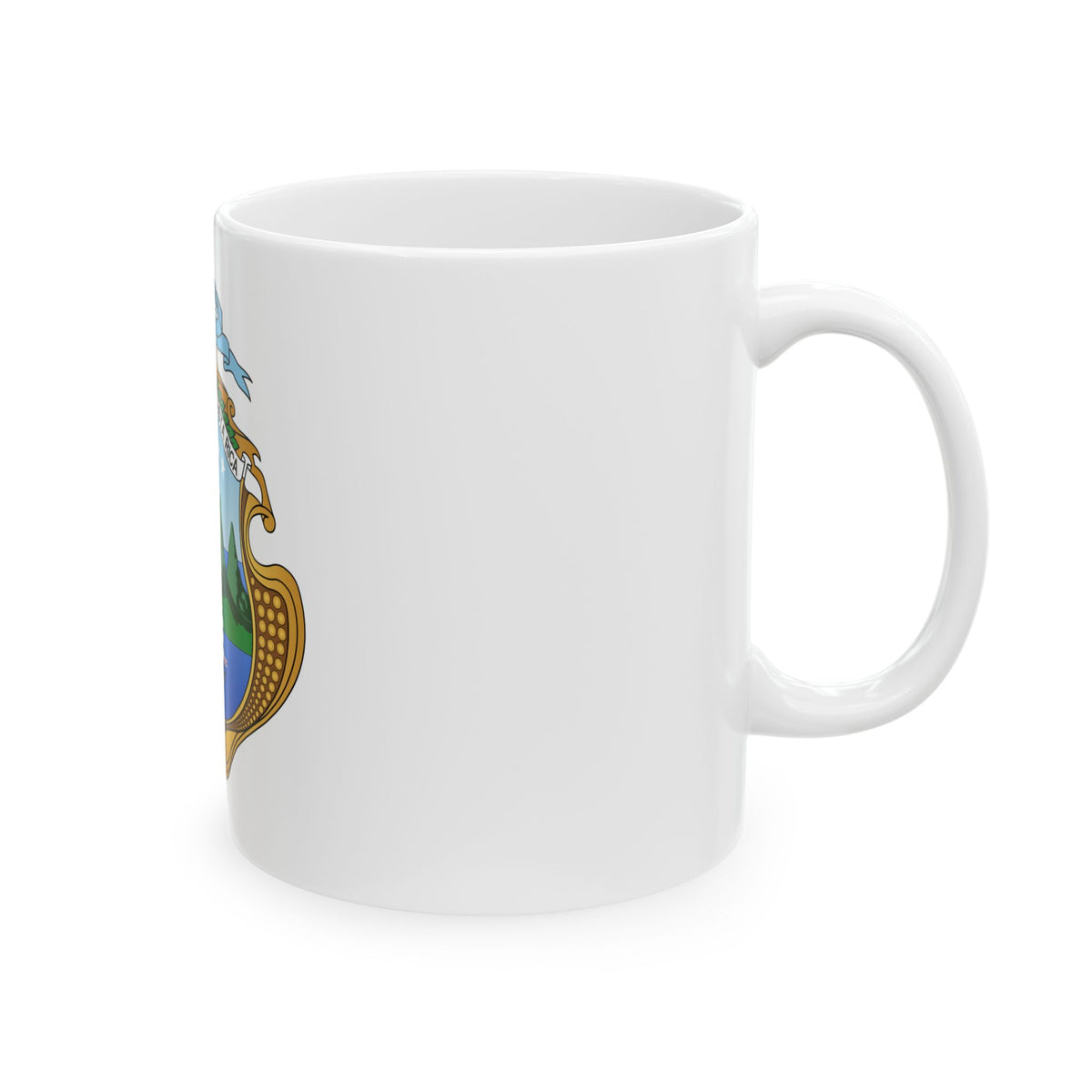 Coat of arms of Costa Rica (1906-1964) - White Coffee Mug