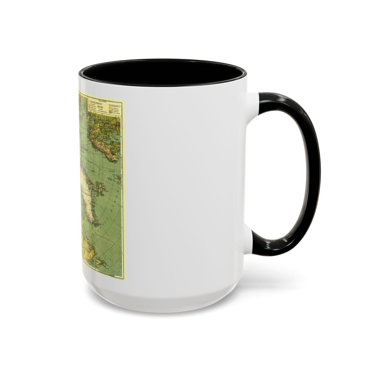 Arctic Regions (1925) (Map) Accent Coffee Mug