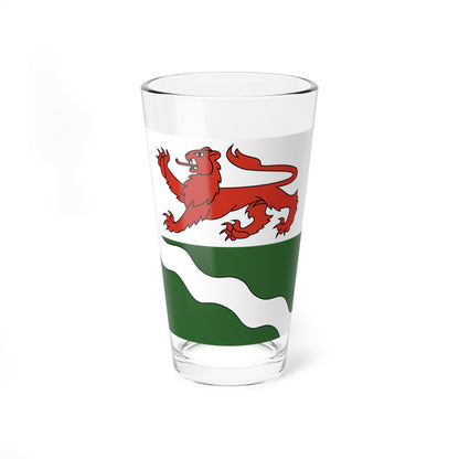 CHE Mattenbach Flag (Switzerland) Pint Glass 16oz