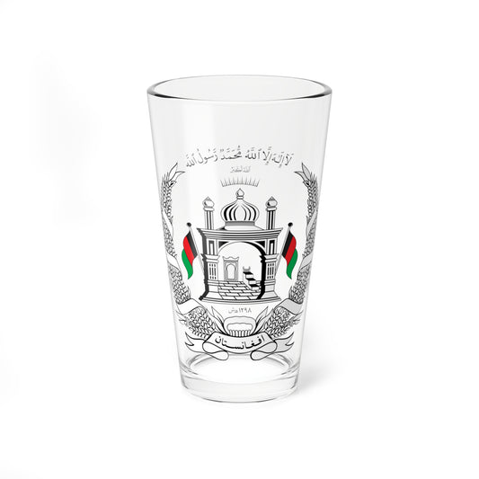 Emblem of Afghanistan 2013-2021 variant (Afghanistan) (Coat of Arms) Pint Glass 16oz