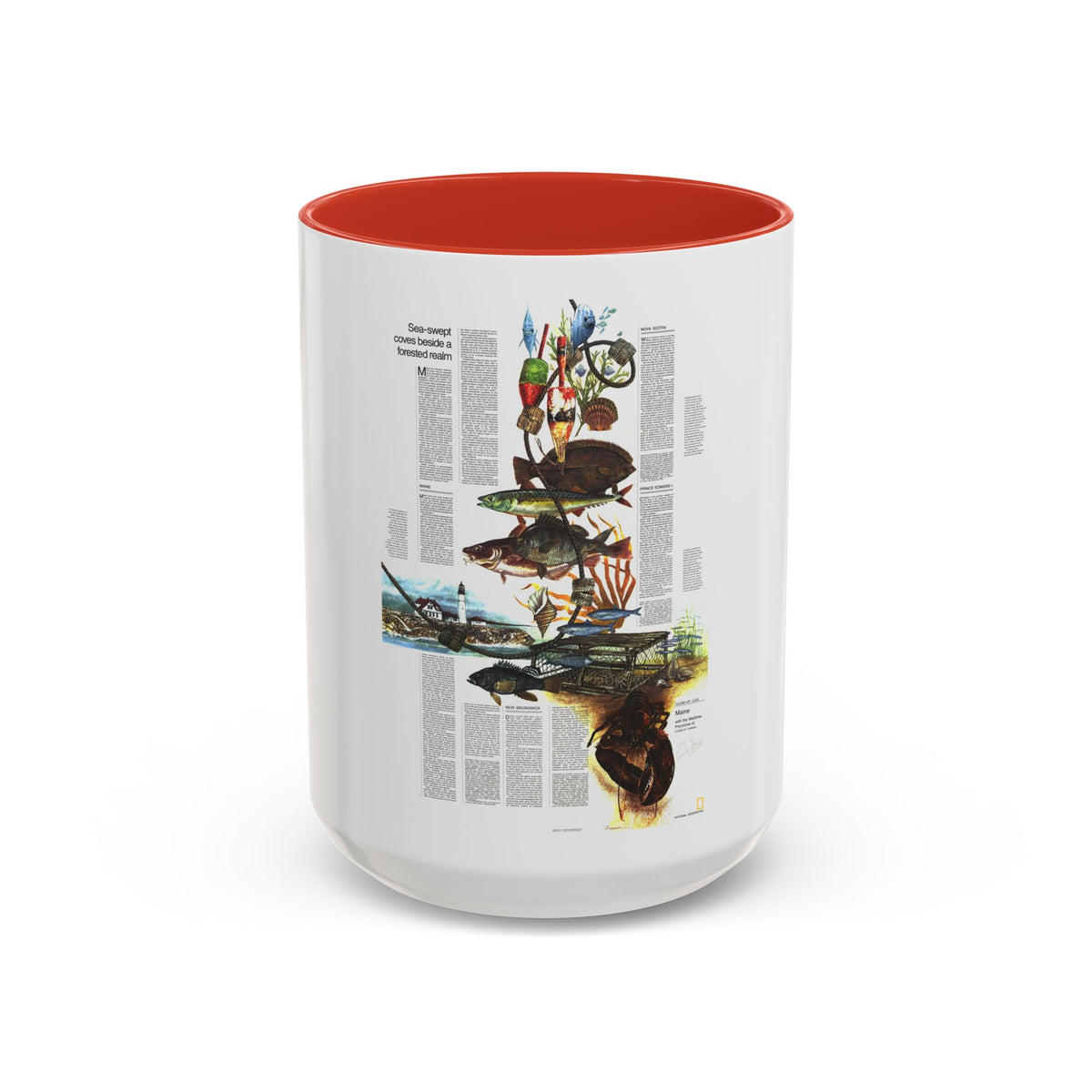 Canada - Maine, with the Maritime Provinces 2 (1975) (Map) Accent Coffee Mug