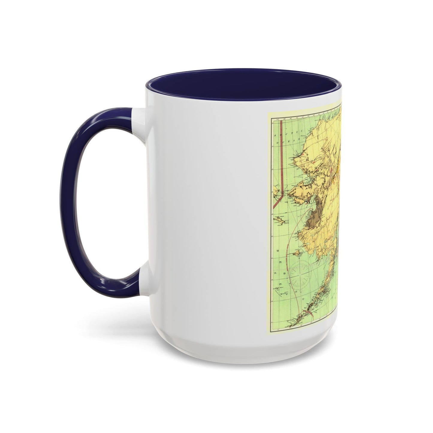 Alaska - The Gold & Coal Fields (1898) (Map) Accent Coffee Mug