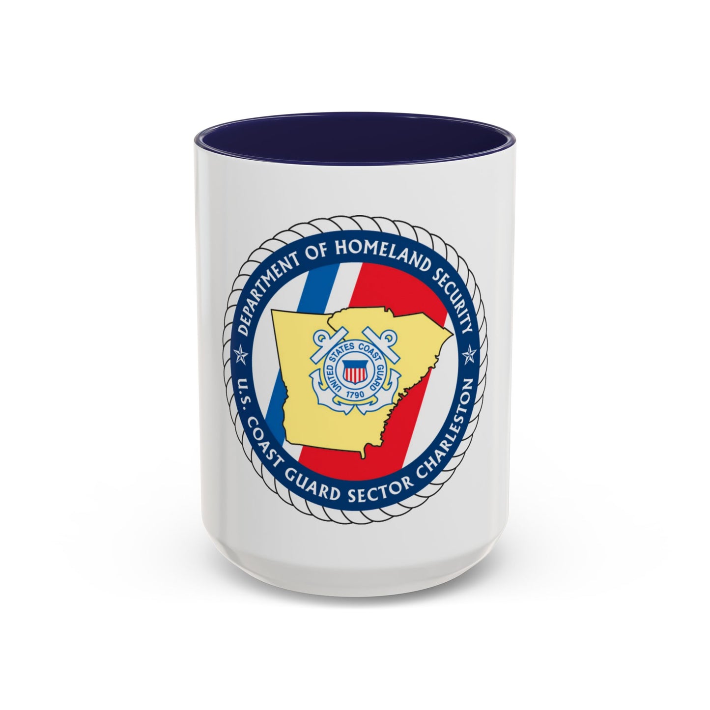 USCG Sector Charleston   DHS (U.S. Coast Guard) Accent Coffee Mug