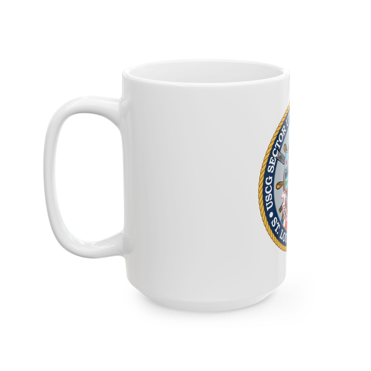 USCG Sector Upper Mississippi River (U.S. Coast Guard) White Coffee Mug