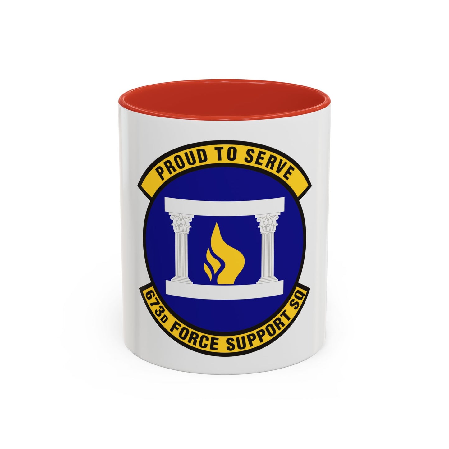 673d Force Support Squadron (U.S. Air Force) Accent Coffee Mug