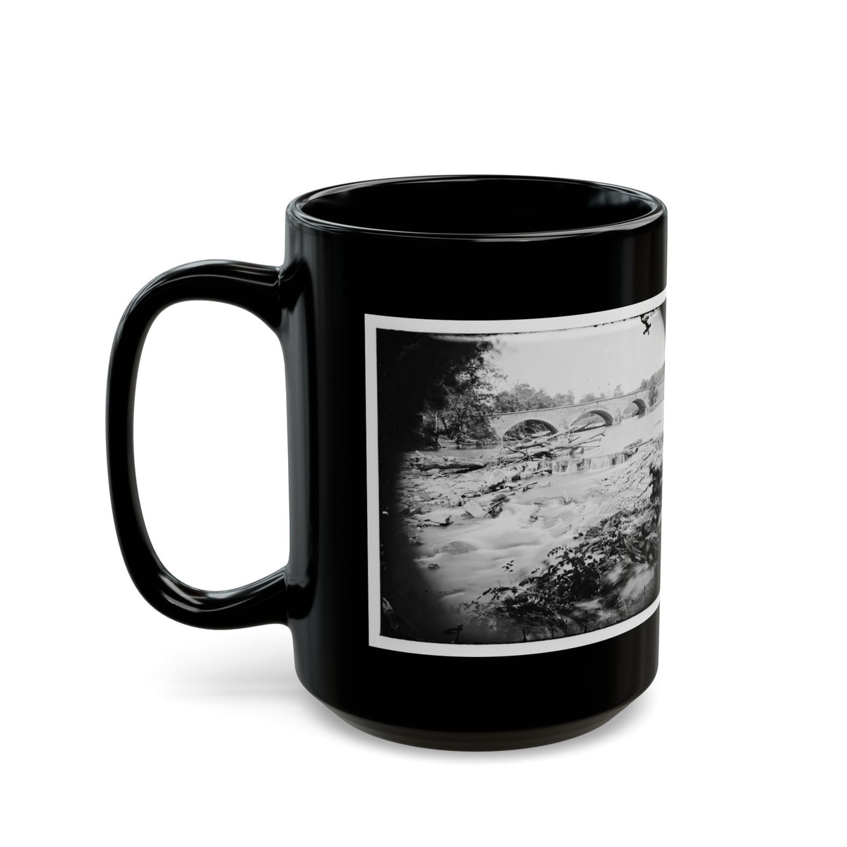 Antietam, Maryland. View Of Antietam Bridge (U.S. Civil War) Black Coffee Mug