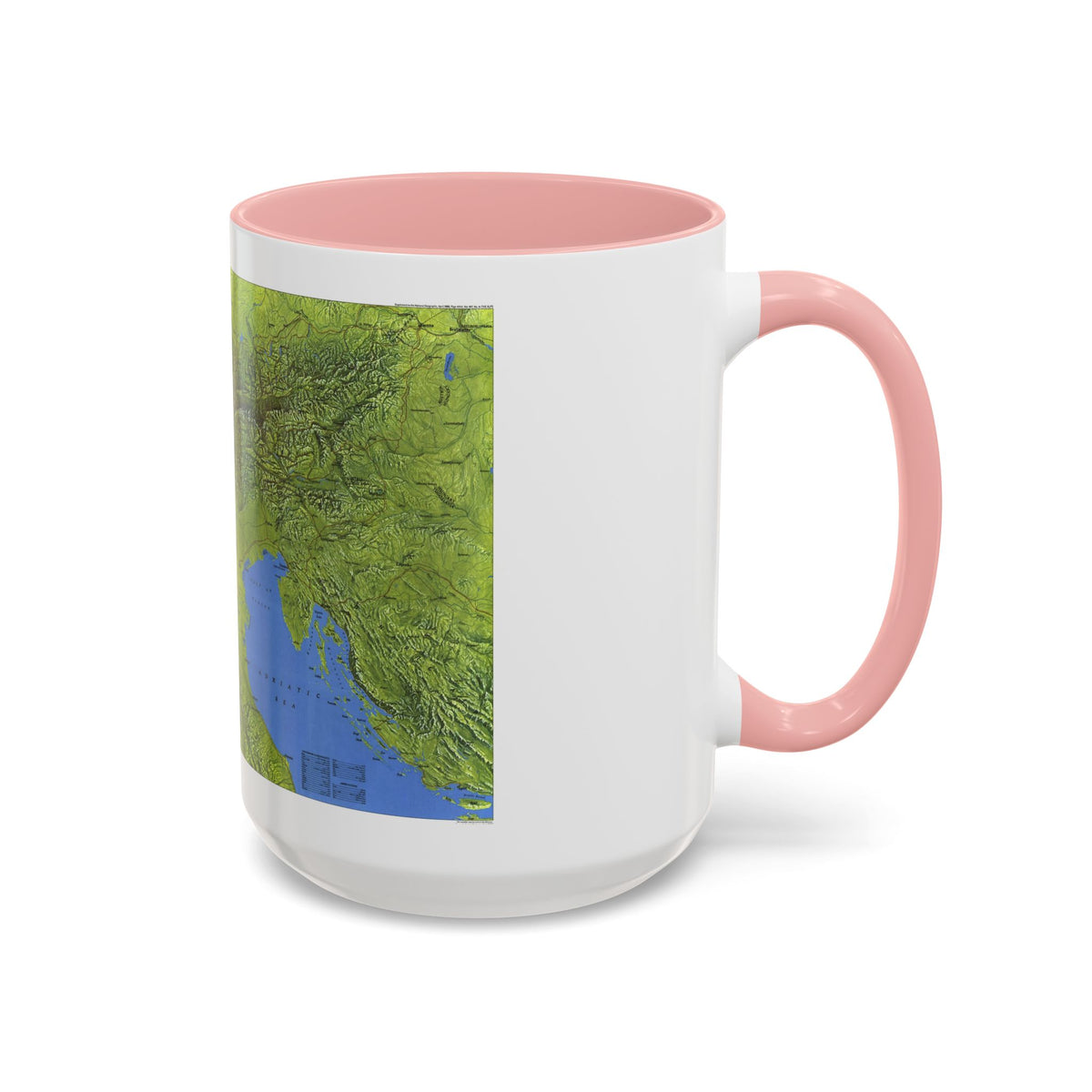 Alps, The (1985) (Map) Accent Coffee Mug