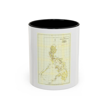 Philippines, The (1905) (Map) Accent Coffee Mug