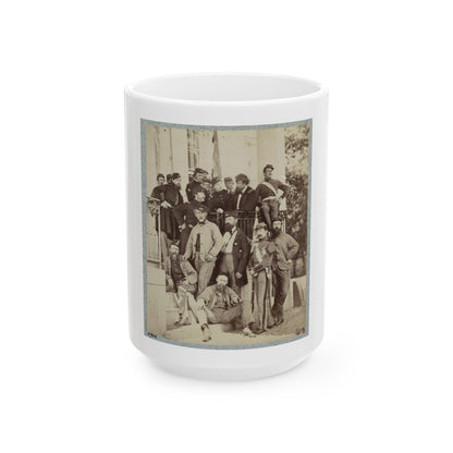 7th New York State Militia, Camp Cameron, D.C., 1861 028 (U.S. Civil War) White Coffee Mug