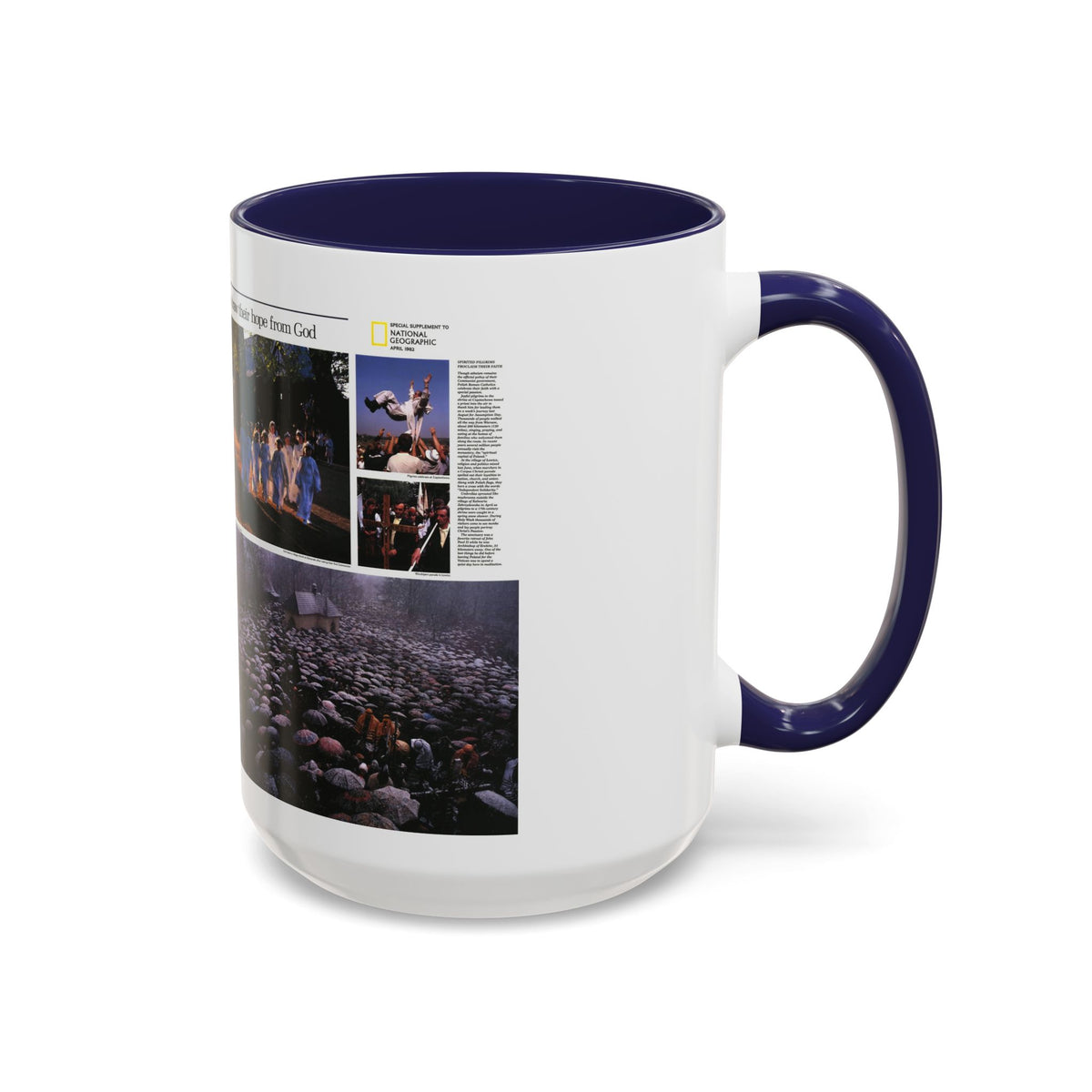 Poland - The Face and Faith 2 (1982) (Map) Accent Coffee Mug