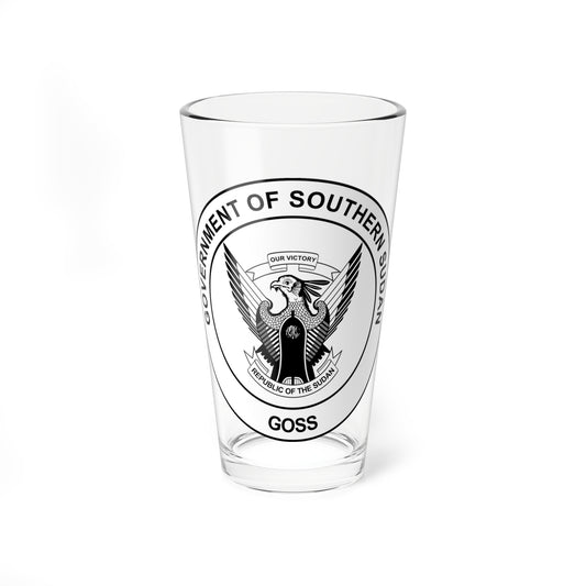 Seal of the Government of Southern Sudan 2005-2011 (South Sudan) (Coat of Arms) Pint Glass 16oz