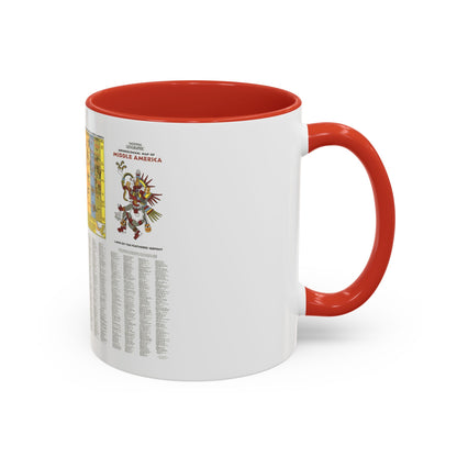 Central America - Archeological Map 2 (1968) (Map) Accent Coffee Mug