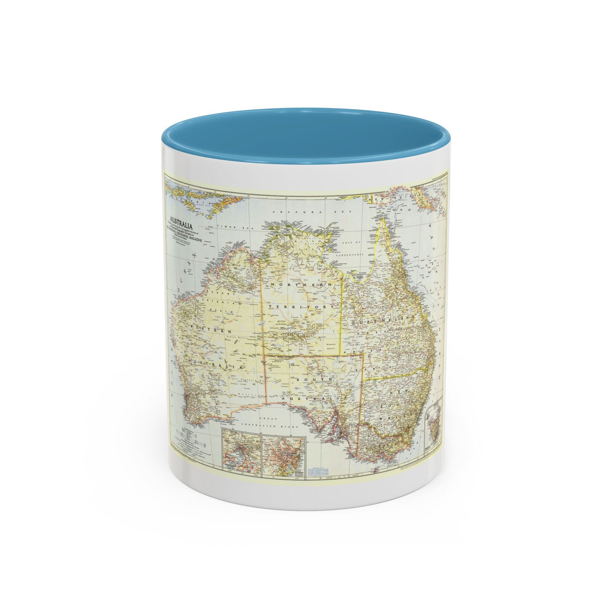 Australia (1948) (Map) Accent Coffee Mug