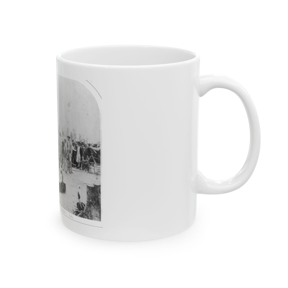 View Of Indiana Artillery, Port Hudson, La (U.S. Civil War) White Coffee Mug