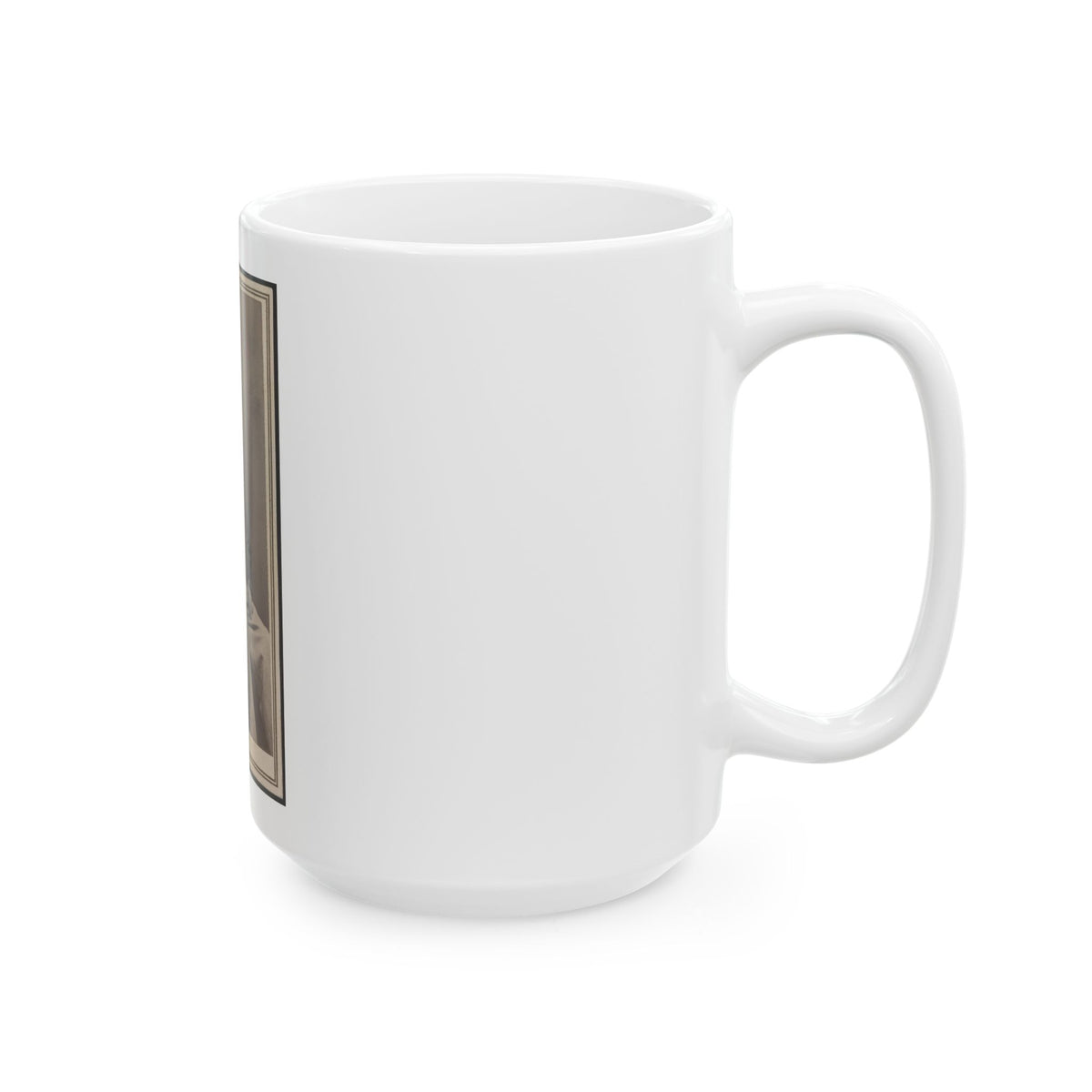 Unidentified Man Seated At Table (U.S. Civil War) White Coffee Mug