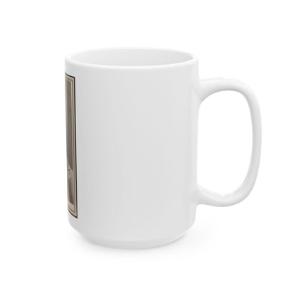 Unidentified Man Seated At Table (U.S. Civil War) White Coffee Mug