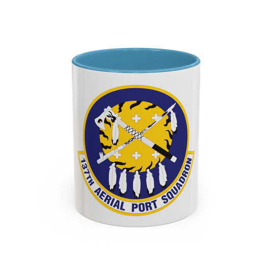 137th Aerial Port Squadron (U.S. Air Force) Accent Coffee Mug