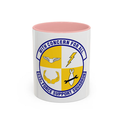 633d Force Support Squadron (U.S. Air Force) Accent Coffee Mug