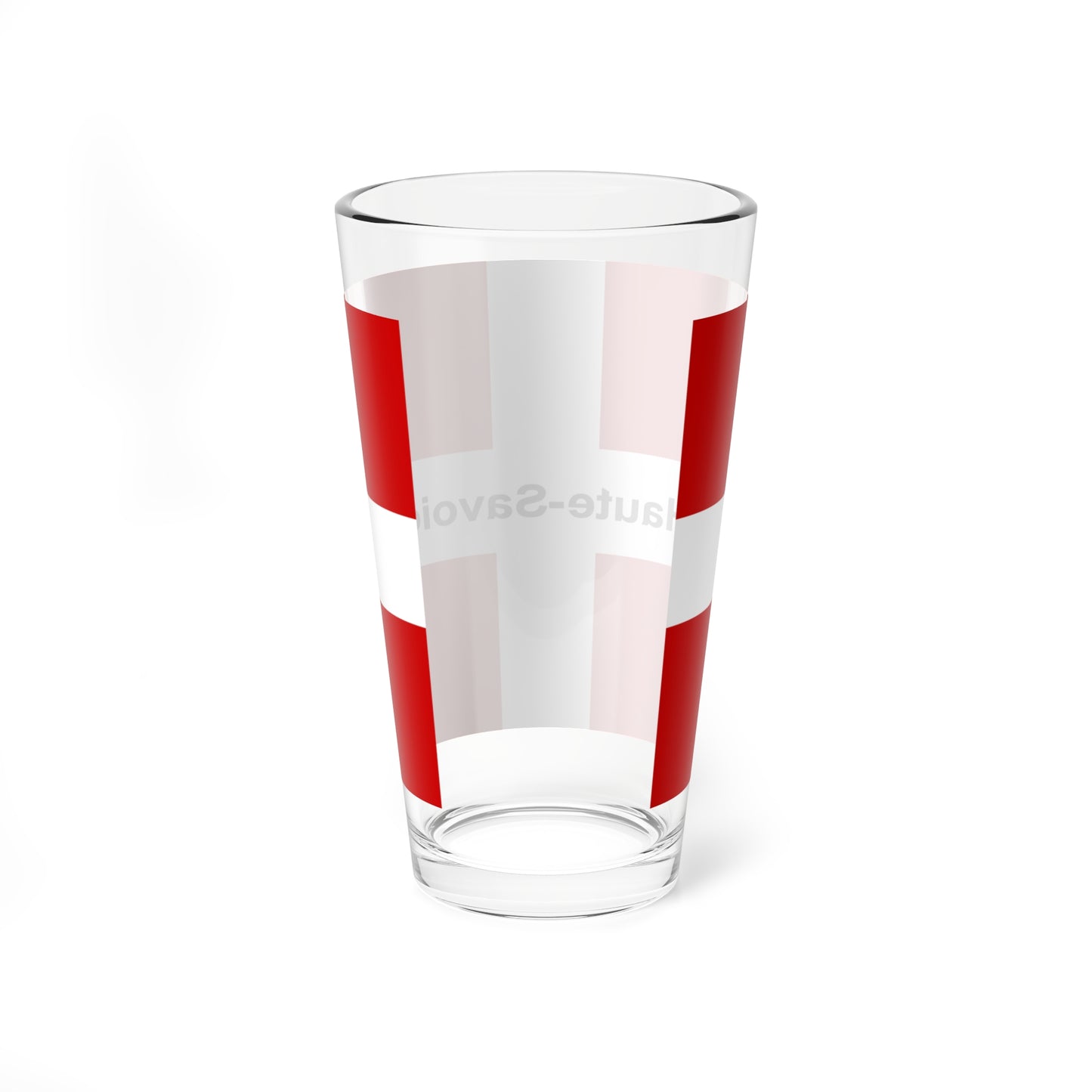 Unofficial Flag of Haute-Savoie (France) Pint Glass 16oz