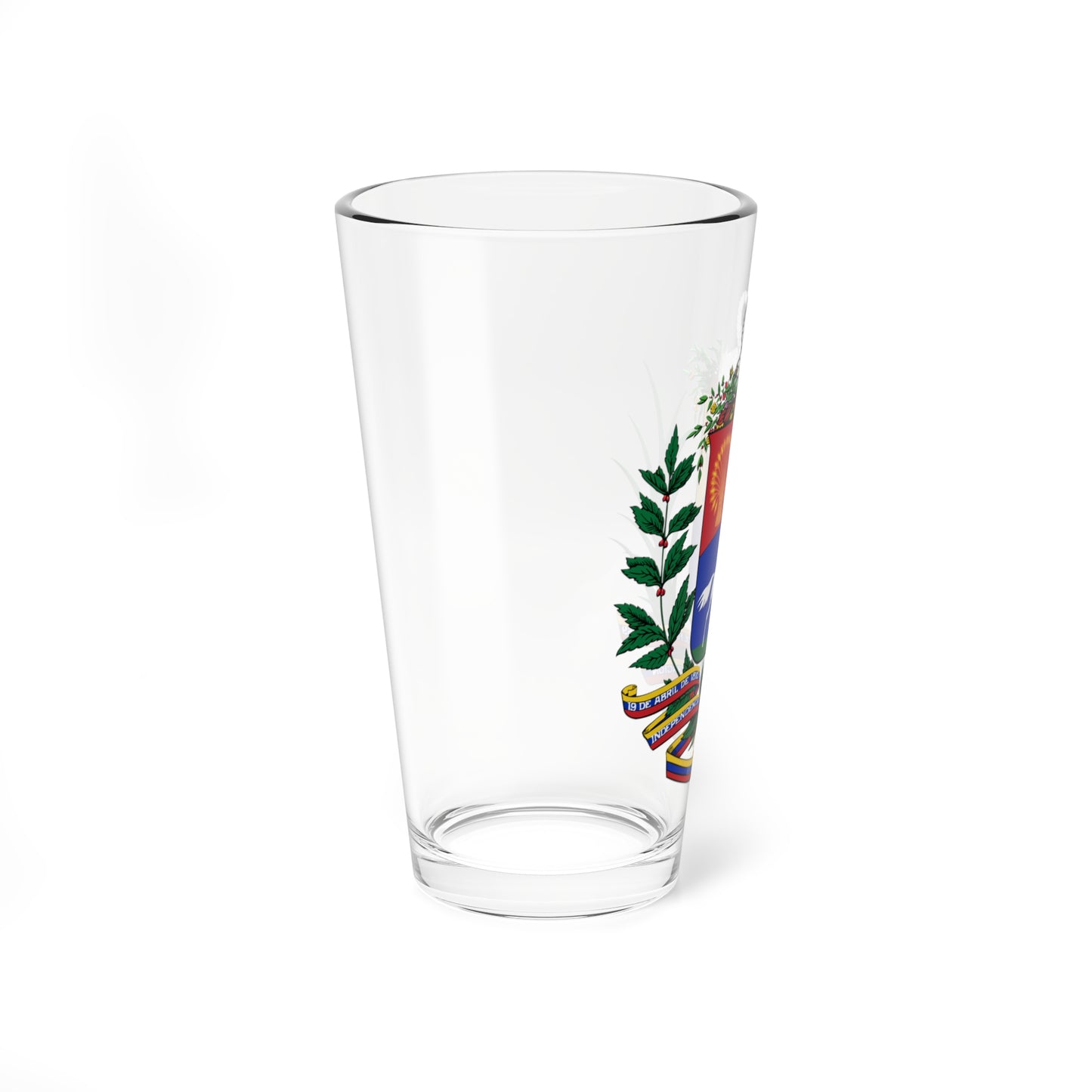 Coat of arms of Venezuela 1930-1954 (United States) (Coat of Arms) Pint Glass 16oz