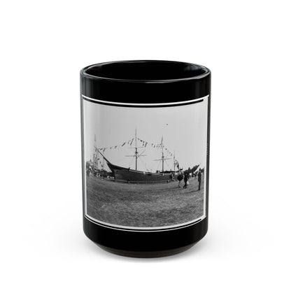 Encampment Of The G.A.R. In Washington, D.C., With Replica Of Ship (U.S. Civil War) Black Coffee Mug