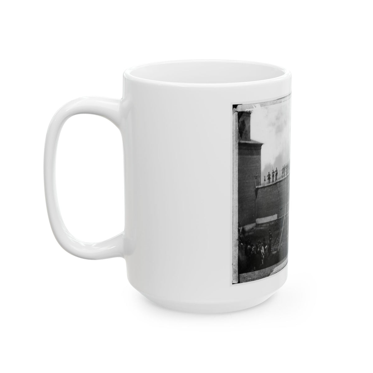 Washington, D.C. Adjusting The Ropes For Hanging The Conspirators (U.S. Civil War) White Coffee Mug