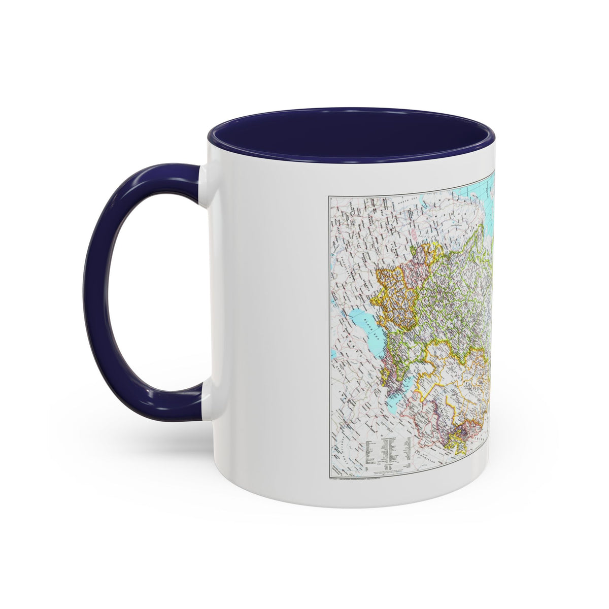 Russia - Soviet Union 1 (1990) (Map) Accent Coffee Mug