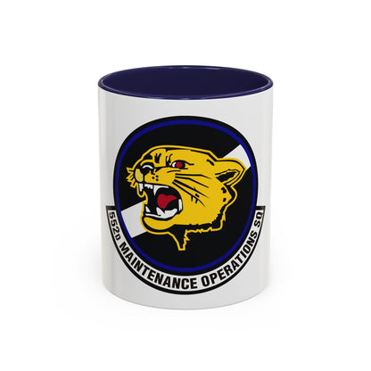 552nd Maintenance Operations Squadron (U.S. Air Force) Accent Coffee Mug