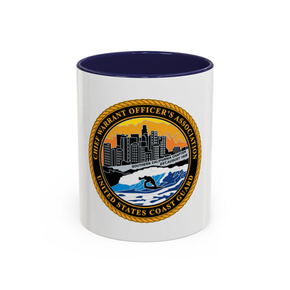 USCG CWO Assoc Surfer (U.S. Coast Guard) Accent Coffee Mug