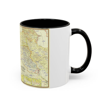 Middle East - Lands of the Bible Today (1956) (Map) Accent Coffee Mug