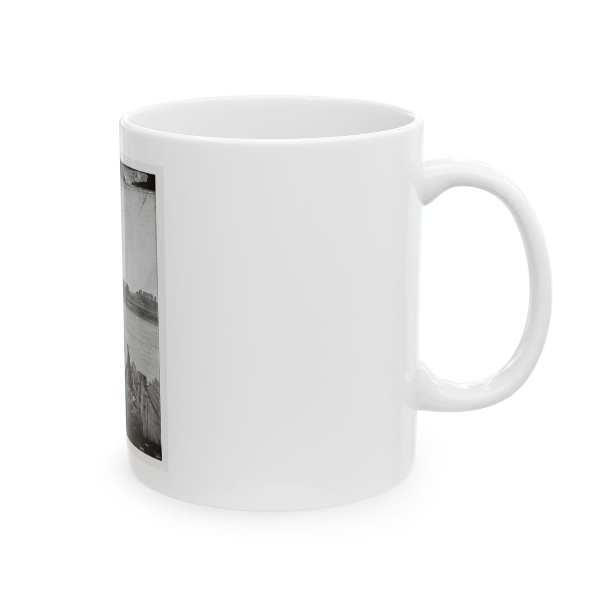 Port Royal Island, S.C. Coosaw Ferry; Battleground Of January 1, 1862, In The Distance (U.S. Civil War) White Coffee Mug