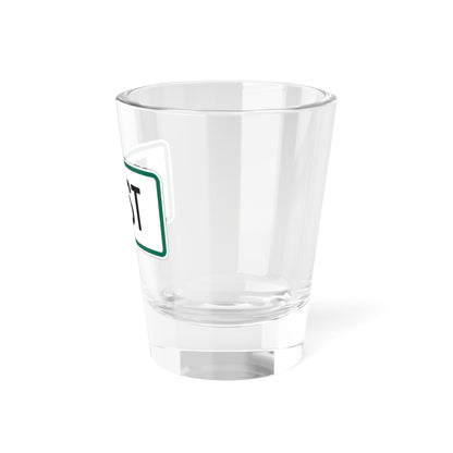 East plate South Dakota (South Dakota) (Road Sign) Shot Glass 1.5oz