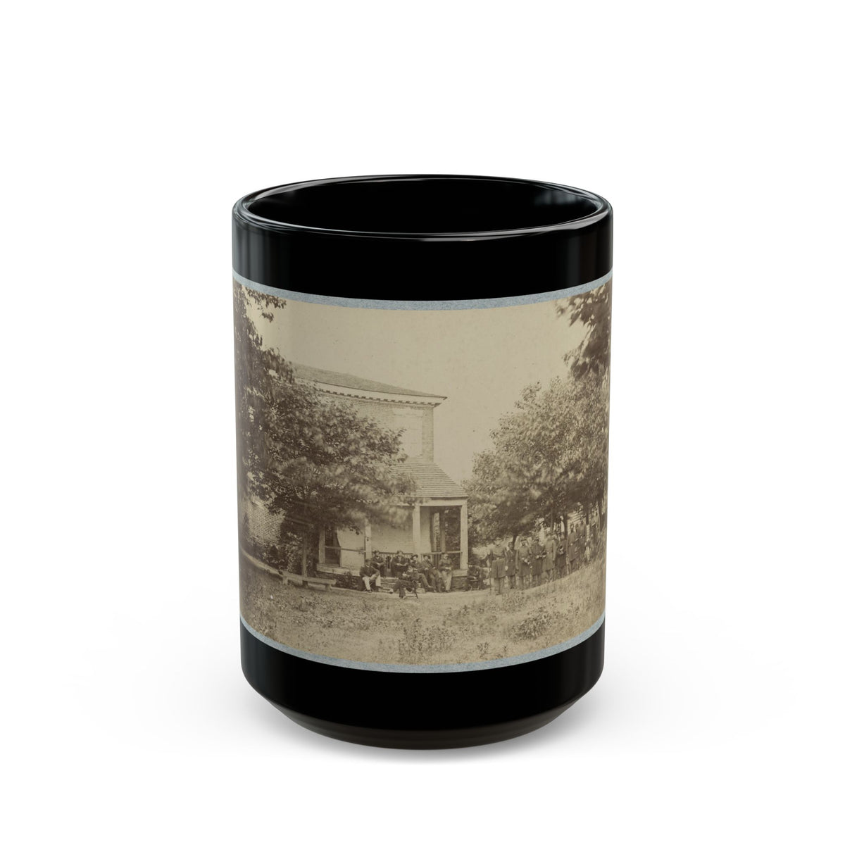 Brig. Gen. J. J. Abercrombie And Staff(2) (U.S. Civil War) Black Coffee Mug