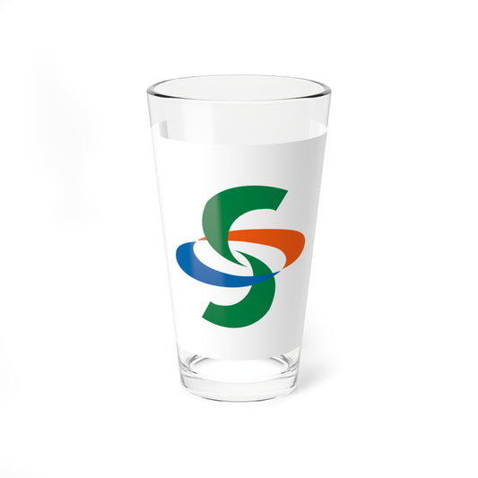 Flag of Sano Tochigi (Japan) Pint Glass 16oz
