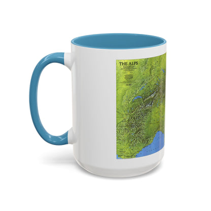 Alps, The (1985) (Map) Accent Coffee Mug