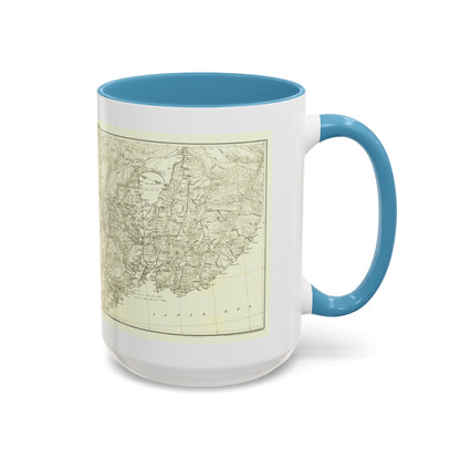 Asia - Kirin, Harbin, Vladivostok (1905) (Map) Accent Coffee Mug