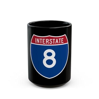 Interstate 8 (U.S. Highways) Black Coffee Mug