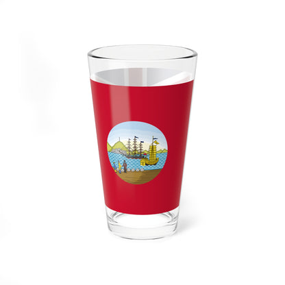 Flag of Hong Kong 1876-1955 unofficial Red Ensign (China) Pint Glass 16oz