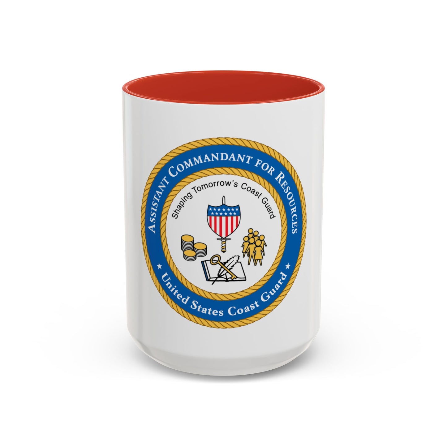 USCG Asst Commandant for Resources (U.S. Coast Guard) Accent Coffee Mug