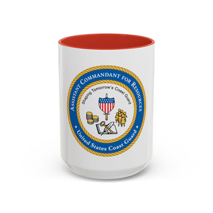 USCG Asst Commandant for Resources (U.S. Coast Guard) Accent Coffee Mug