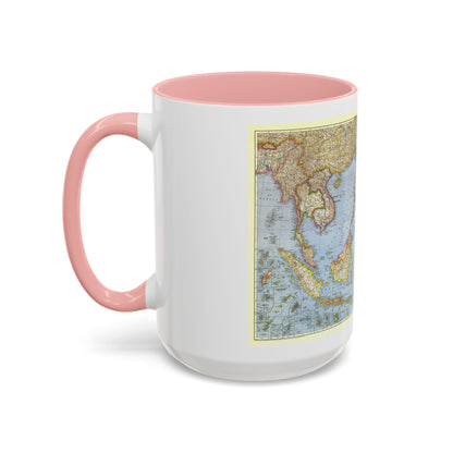 Asia - Southeast (1944) (Map) Accent Coffee Mug