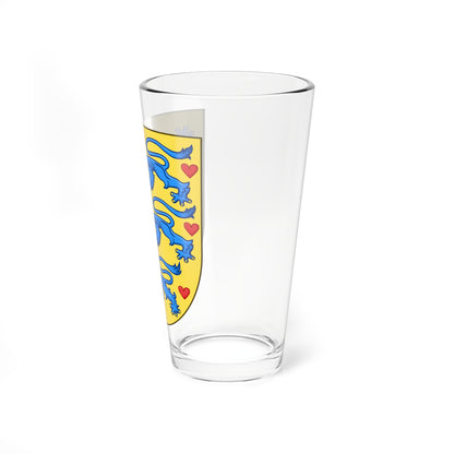 National Coat of arms of Denmark no crown (Denmark) (Coat of Arms) Pint Glass 16oz