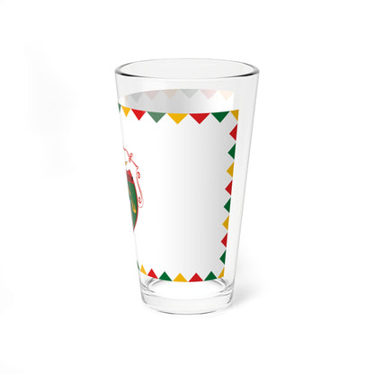 Flag of Satorhely (Hungary) Pint Glass 16oz