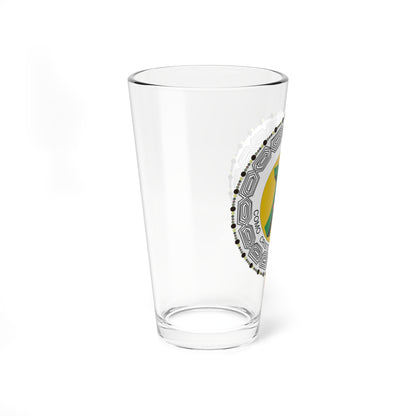 Escudo de Gonzalo López Marañón (Spain) (Coat of Arms) Pint Glass 16oz