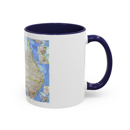 Australia (1963) (Map) Accent Coffee Mug