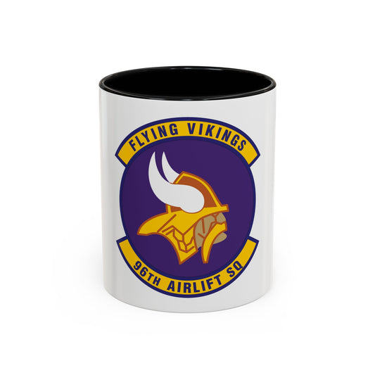 96th Airlift Squadron (U.S. Air Force) Accent Coffee Mug